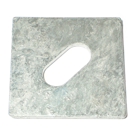 Midwest Fastener Square Washer, Fits Bolt Size 5/8 in , Steel Galvanized Finish, 25 PK 09858